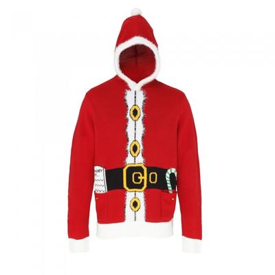 Christmas Shop מגשר/סווטשירט בעיצוב סנטה עם ברדס לשני המינים למבוגרים