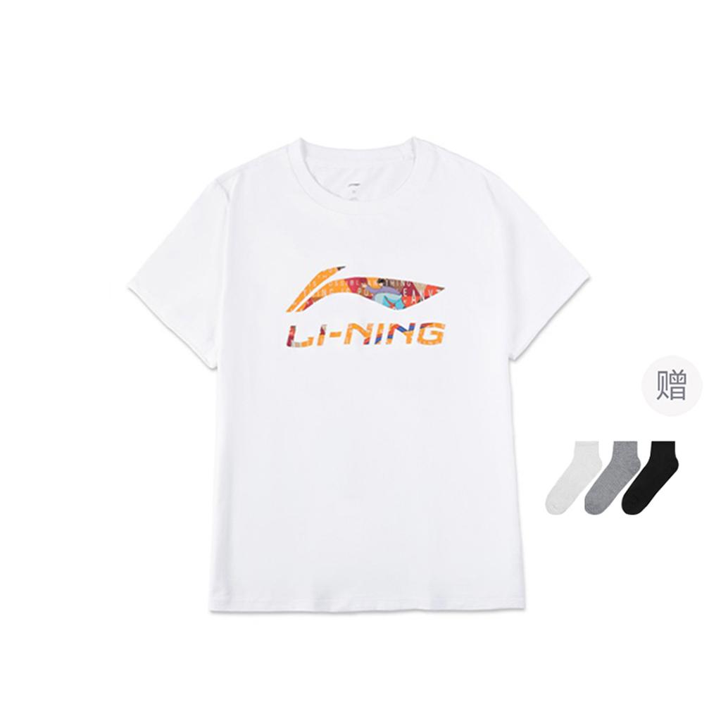 Li Ning Sports Fashion Collection T Shirt Unisex White AHSU837-2