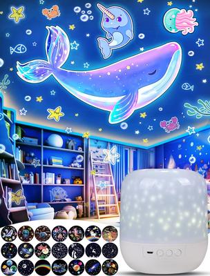 Planetárium YOU KE LA s 21 projekcemi, oblíbené pro domácnost a s hvězdnou solární projekcí na spaní v noci, noční světlo, více osvětlení