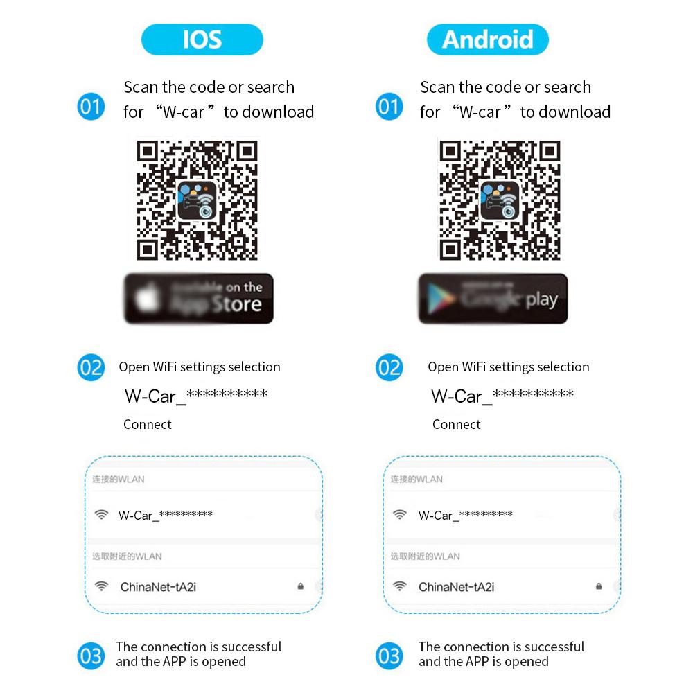 Cameră de marșarier fără fir de 170 de grade pentru mașină, Wifi HD, cu vedere de noapte, pentru marșarier, 2,4 Ghz, impermeabilă IP68 5V 12V pentru mașini 12V-24V