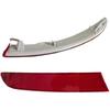Red Lens Rear Bumper Reflector, Car Rear Bumper Reflector Compatible with BMW X3 F25 LCI 2015-2017, Right Passenger Side 63257352210(1pcs)