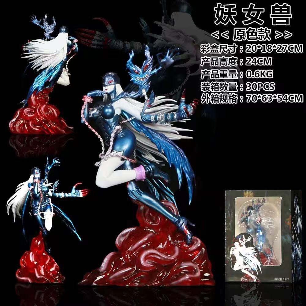 HOT SALE Lady Devimon Digimon Anime Figure GK Statue Collectible Model Home Decor Ornament Birthday Gift For Adult Anime Fans