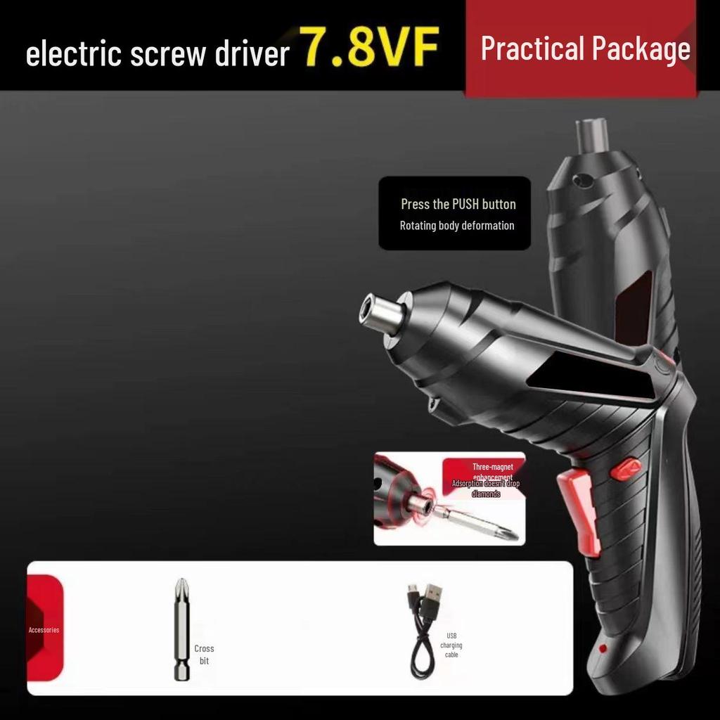 Rechargeable Multi-Functional Mini Electric Screwdriver Drill with Lithium Battery