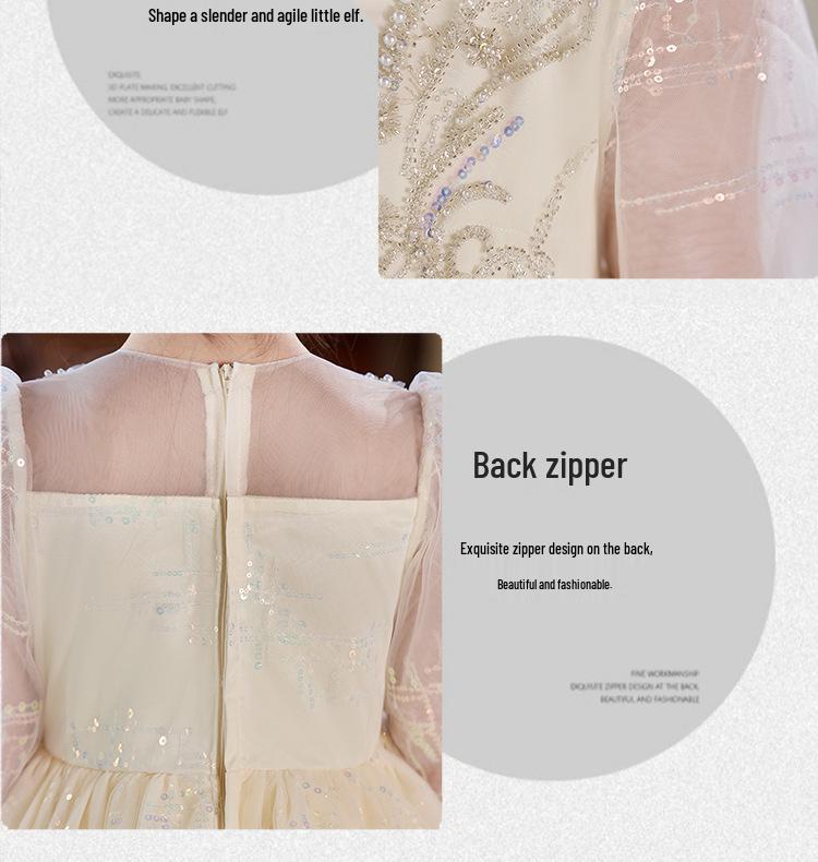 Girls' Luxury Tulle Dress for Piano Shows & Flower Girl Events