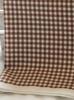 Artistic Handmade Cotton-Linen Plaid Shirt and Half-Skirt Floral Fabric for DIY Tablecloths, Cushions, and Bedding