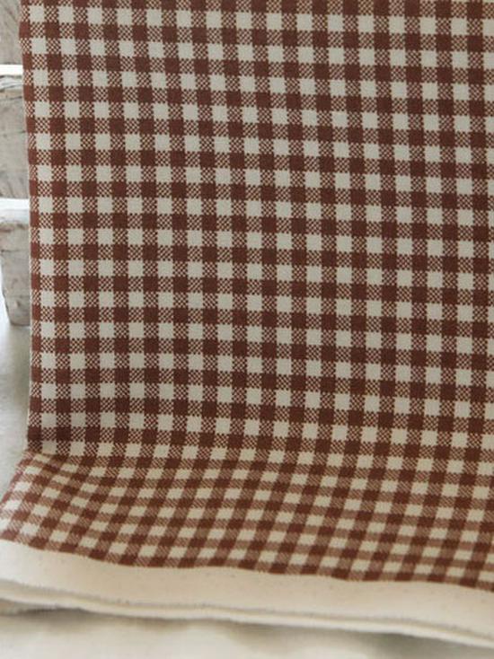 Artistic Handmade Cotton-Linen Plaid Shirt and Half-Skirt Floral Fabric for DIY Tablecloths, Cushions, and Bedding