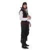 Men Pirate Captain Cosplay Costume Jack Sparrow Style for Halloween Masquerade