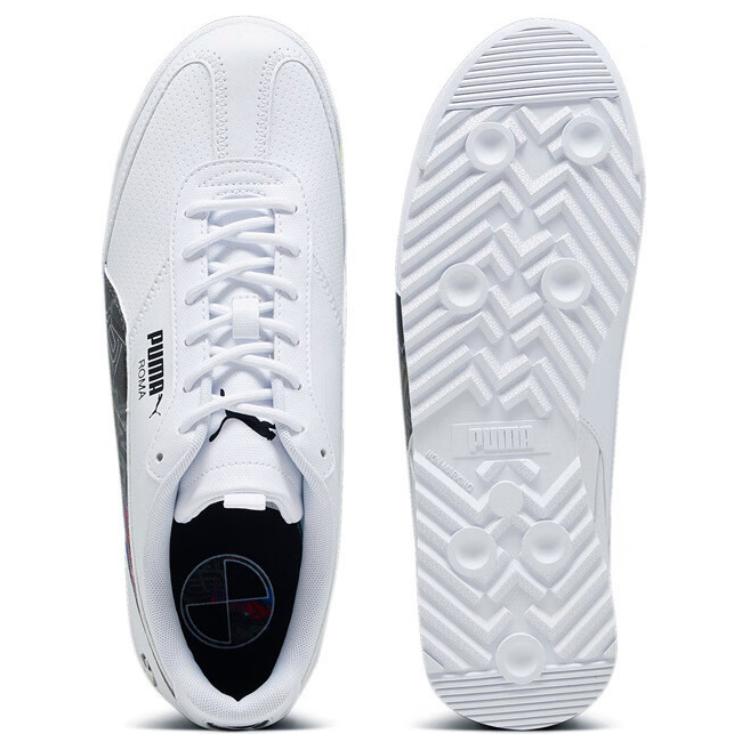 New PUMA BMW MMS Roma Via Low Top Casual Shoes Unisex White 307780-02