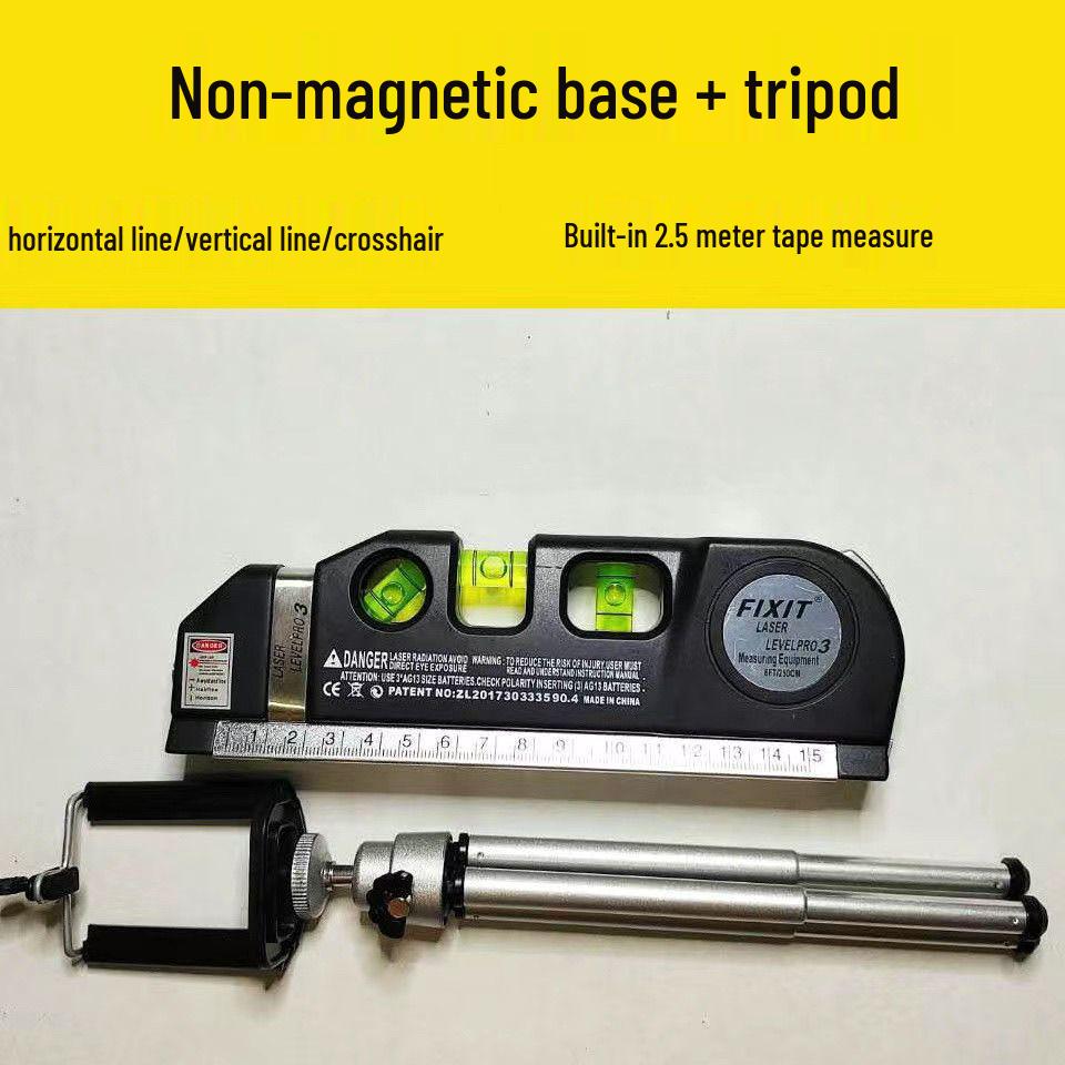 Proyector Láser Multifuncional: Cinta métrica de luz verde y nivelador infrarrojo