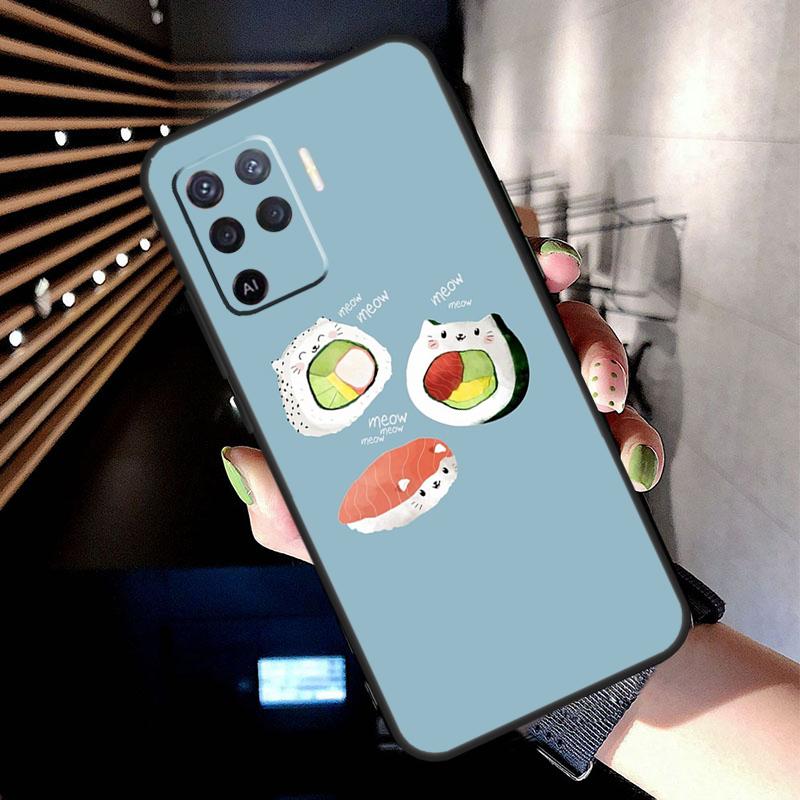 Sushi Lebensmittel Hülle Für Oppo A38 A18 A78 A98 A58 A60 A80 A40 A96 A76 A16 A94 A74 A54 A15 A17 A57 A77 A5 Pro