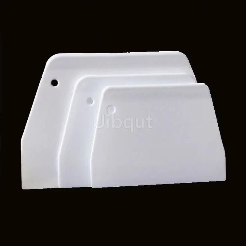 White Board Plastic Pastry Cutter Pizza Dough Scraper Cake Spatulas Tools Fondant Sugarcraft Trapezoid Bread Baker Butter Knife