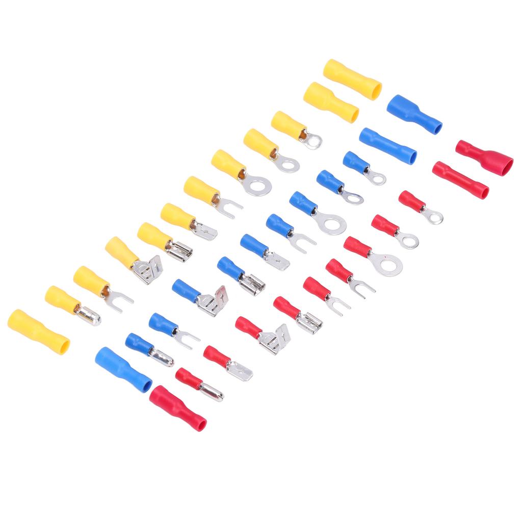 540Pcs/Set Mixed Crimp Terminals Copper PVC Quick Disconnect Electrical Wire Connectors for Computer