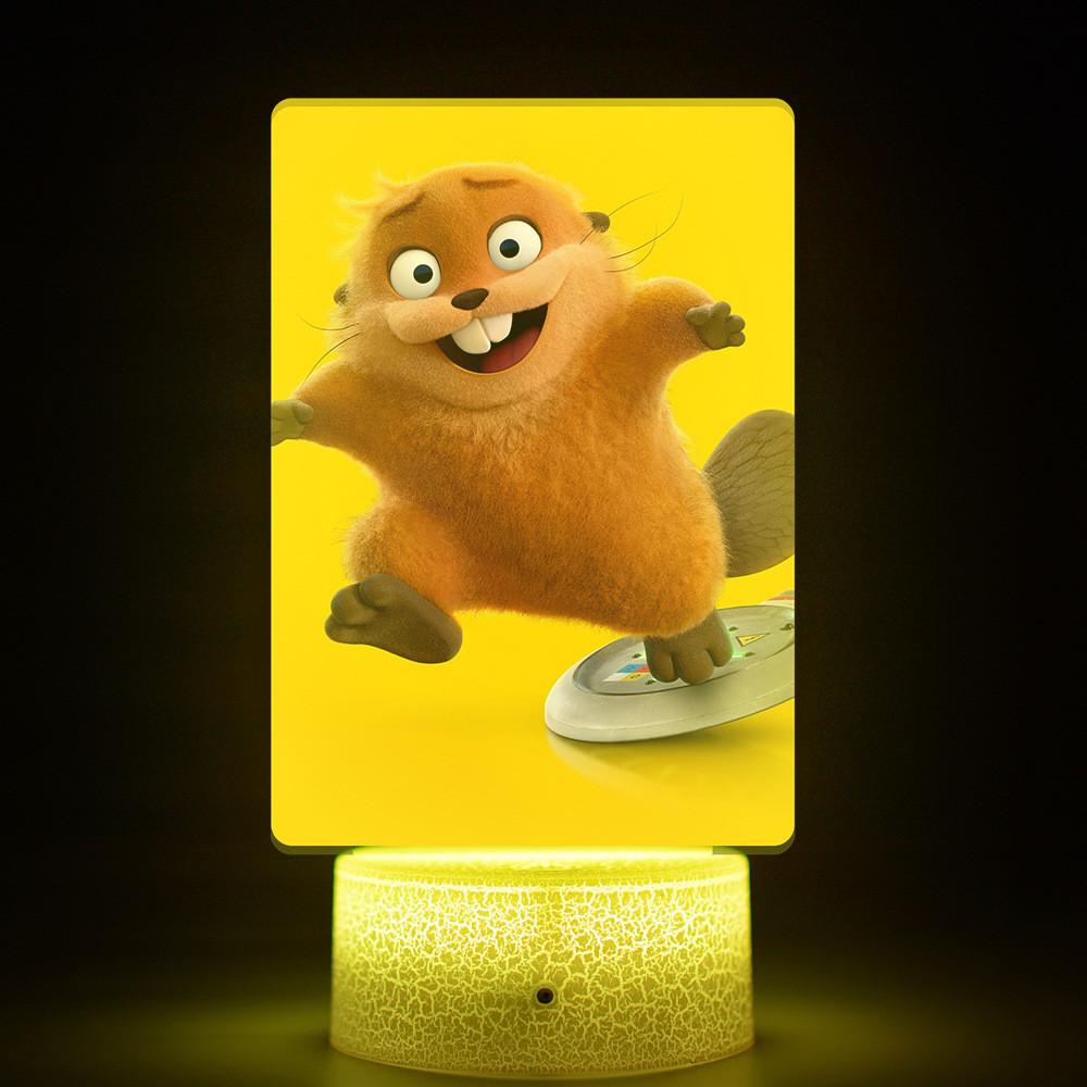 Hoppers River Beaver Transformation Plan Night Light With Remote Control For Kids Room Decor