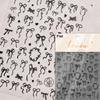 Shiny Polarized White Ribbon Bowknot Stars Tassel 3D Self Adhesive Nail Art Stickers Lovely Bow 5D Embossed Manicure Decals