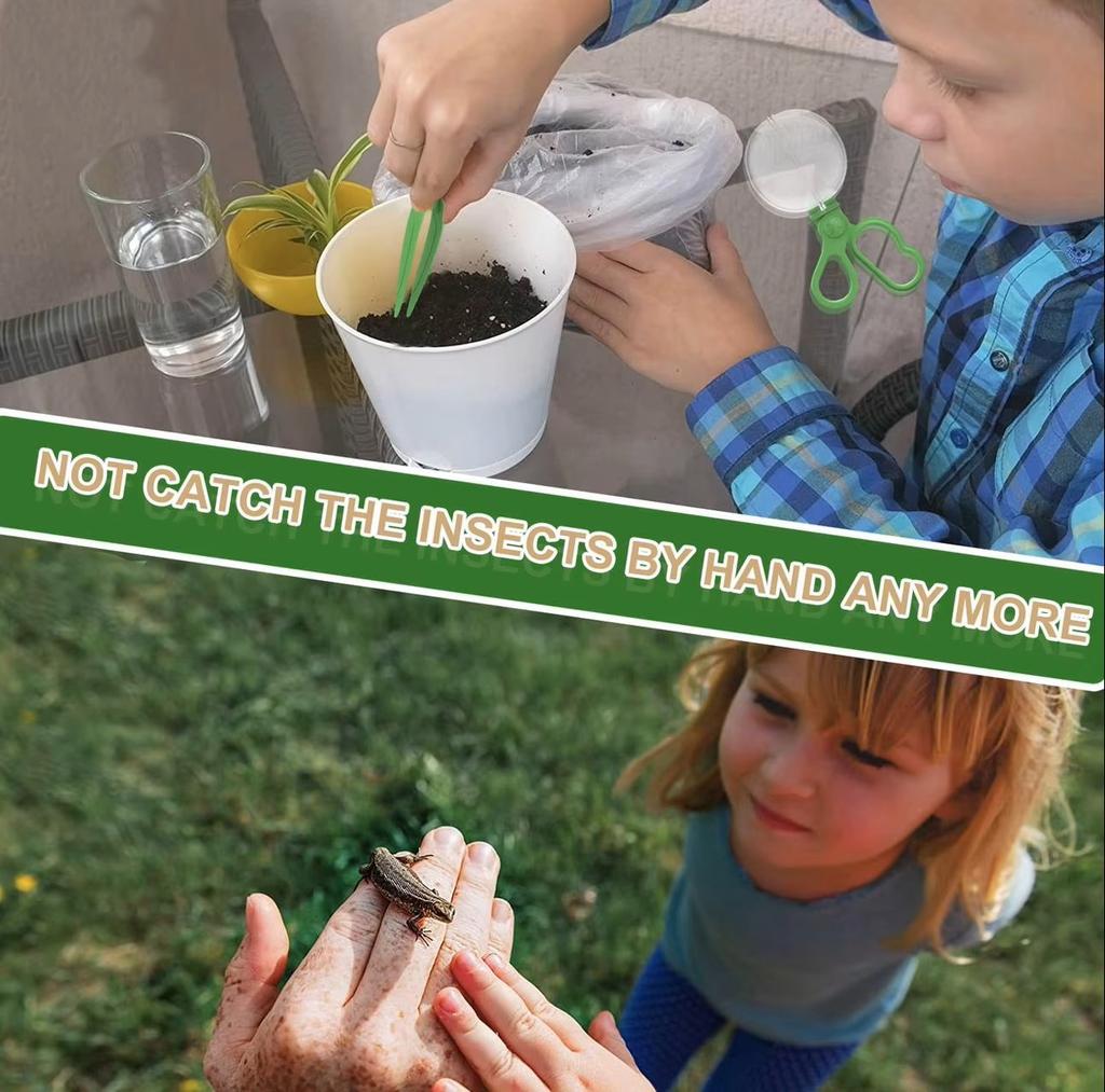 Kids Outdoor Adventure Nature Exploration Toys Insect Observation Kindergarten Experiment Bug Catcher Kit for Hiking,Camping
