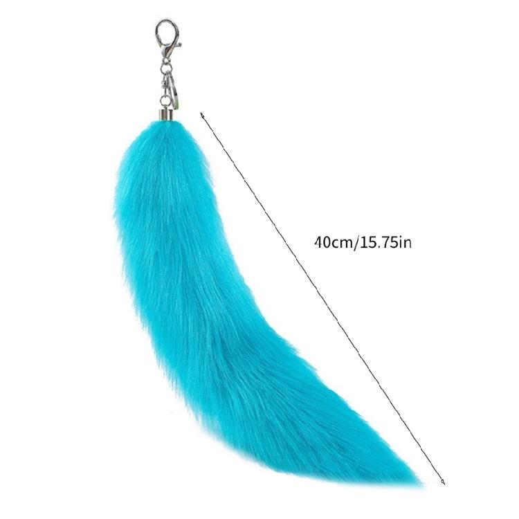 Unique Key Charm Colorful Pendant Animal Tail Pendant Key Ornament Bag Pendant