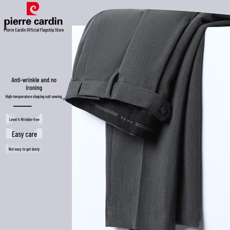 Pierre Cardin Men's Wrinkle-Free Straight-Leg Trousers