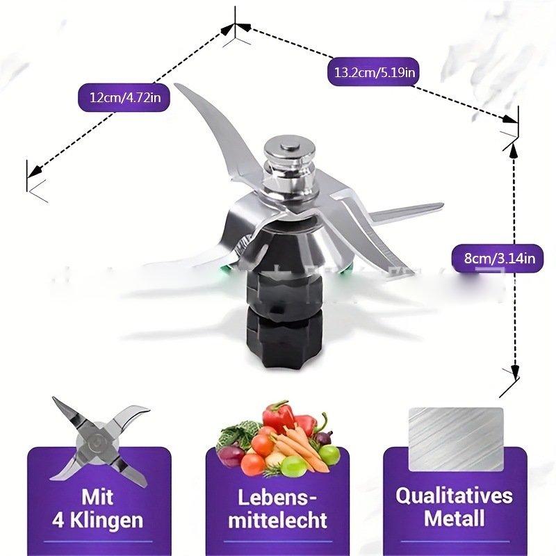 Stainless Steel Blade Compatible with Thermomix TM5/TM6 Food Processor Accessories Kitchen Mixing Knife