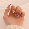 1/2 szt. Gotycki Rock Maszyneria Manicure Pierścionek na Opuszki Palców Regulowany Otwarty Pierścionek na Paznokieć Punk Metal Biżuteria Akcesoria Prezenty na Imprezę