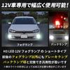 RIZES H3 LED Fog Lamp, 600lm, White, , Short Bulb, Fog 6500K, Double Sided Glow, Daylight Headlight, Set of 2