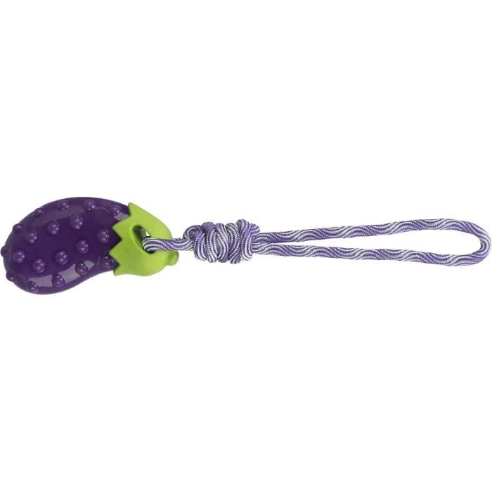 Jouet Pour Chien - Trixie - Aubergine Sur Corde - Violet - Taille Unique - Pack De 3