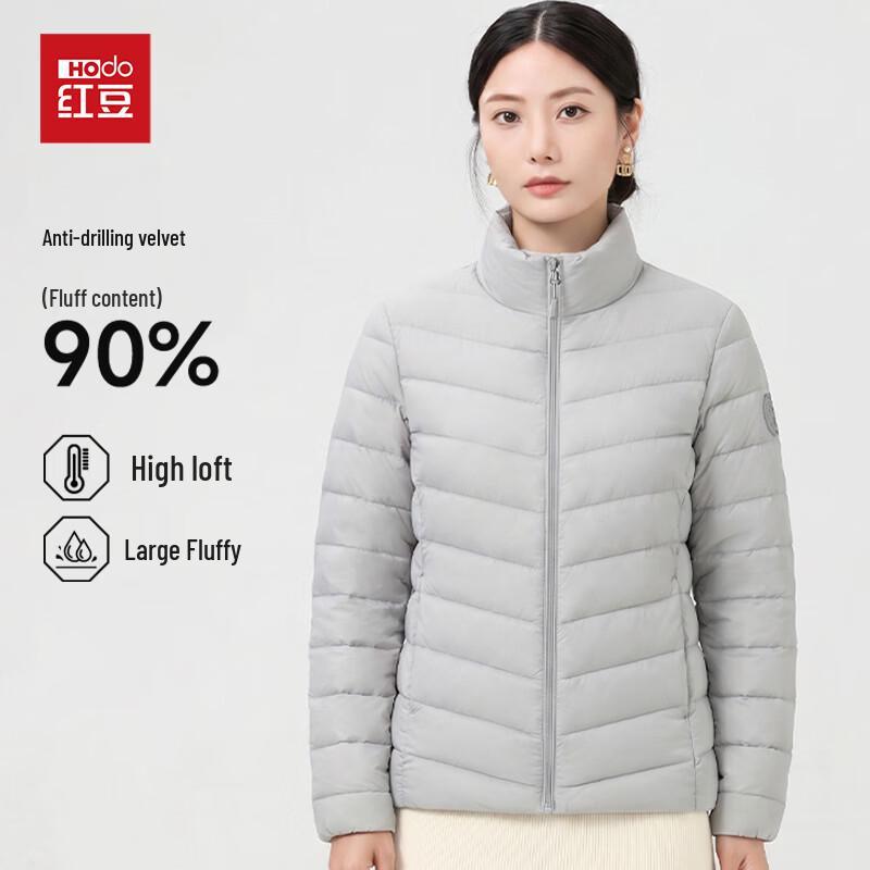 Hongdou Women s Lightweight 90% Duck Down Short Jacket M