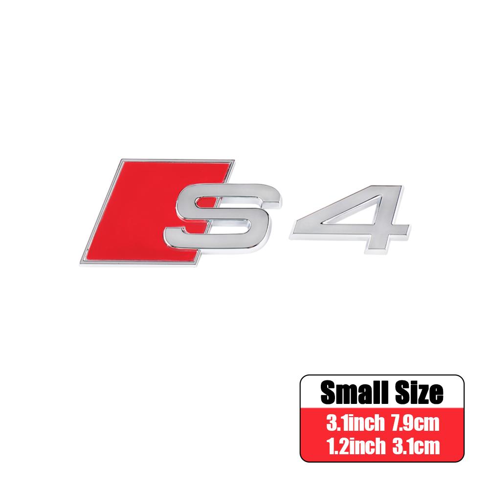 For Audi Sline TT RS Quattro A3 A4 A5 A6 A6L S Q3 Q4 Q5 Q6 Q7 3D ABS Car Trunk S3 S4 S5 S6 S7 S8 Sticker Badge Auto Accessories