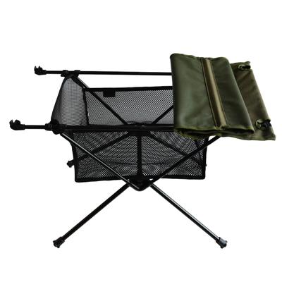 Mesh Basket Organizer Foldable Table Netting Bag Table Rack Bag Under The Table Mesh Pouch Under Table Storage Bag for Camping