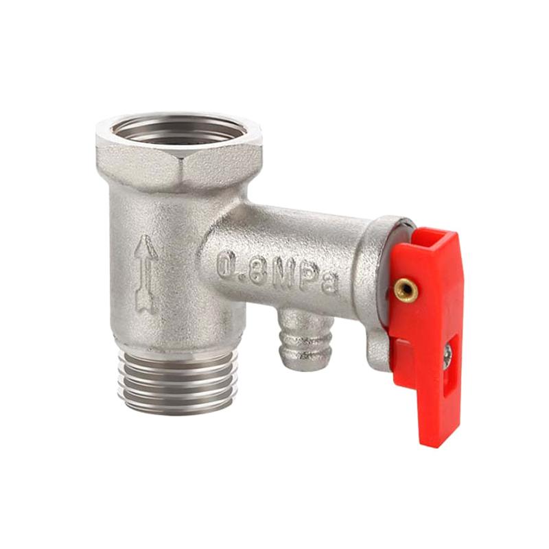 Spring Relief Valve For Water Heaters System Electric Water Heater Safety Valve 1/2inch(DN15) Coppe Adjustable Pressure Reducing
