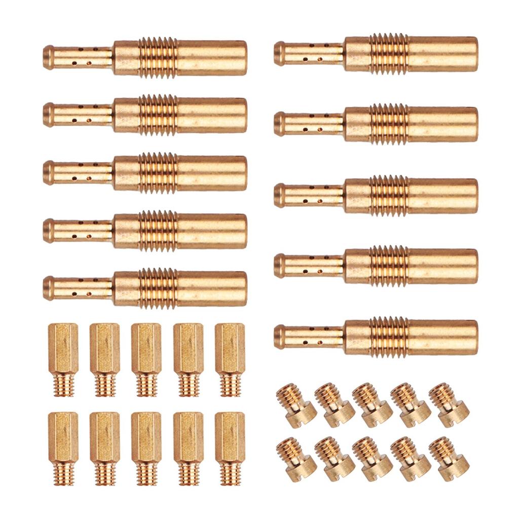 30x Giclês Lentos Kit de Giclês Principais para Carburador Peças Profissionais Acessórios para Motocicleta