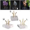 Display Easel Stand Rack Collectibles Metal Arm Crystal Mineral Acrylic Holder for Agate