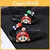 Comfortable Cartoon Mario Boys' Slippers Lightweight Soft Bottom Non-slip Design Perfect For Summer Wear