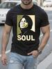 Graphic Tshirt Graphic Tshirt - Black Soul Music Tee With...