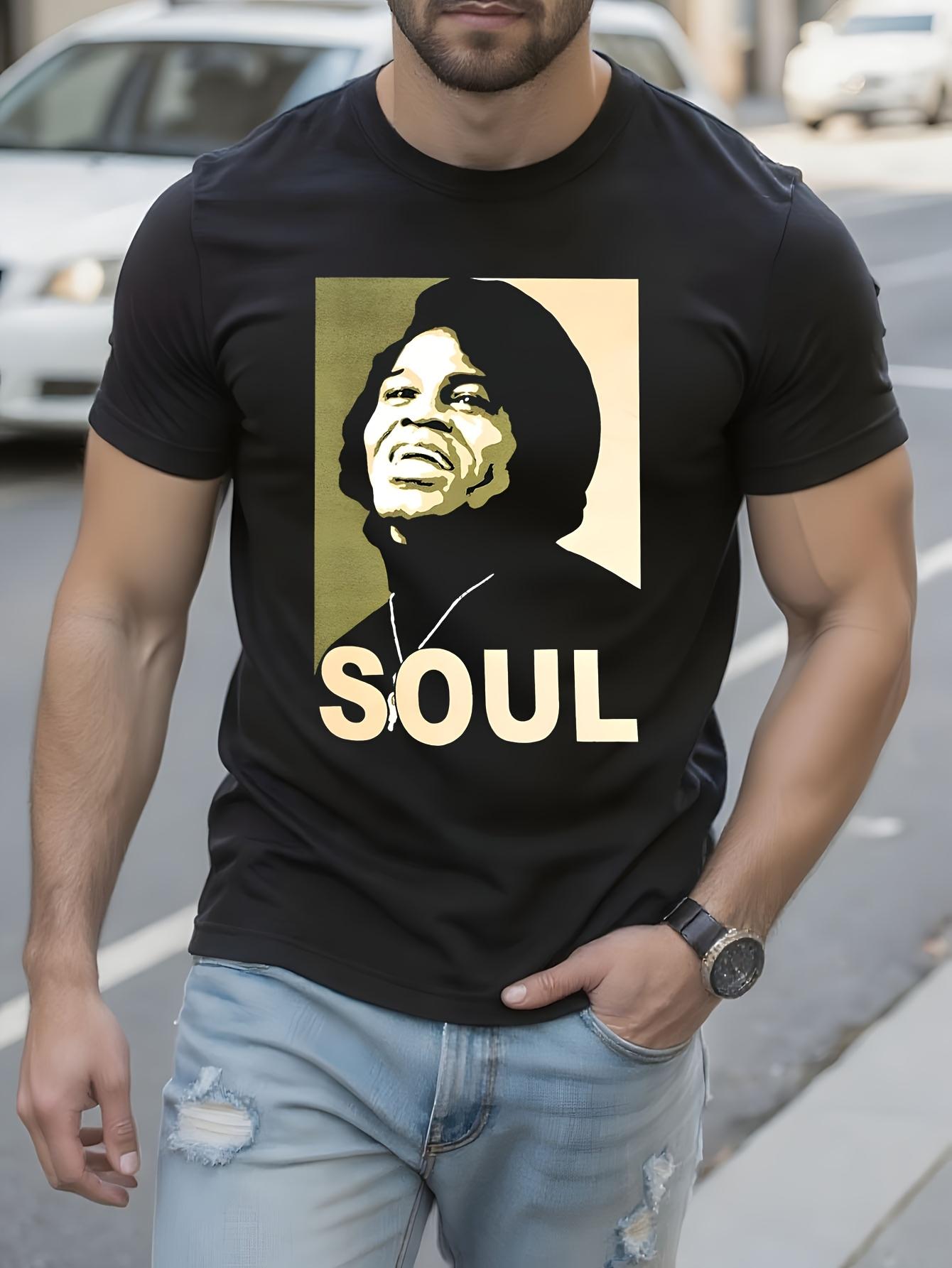 Graphic Tshirt Graphic Tshirt - Black Soul Music Tee with... L