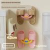 Wall-mounted Slippers Rack Punch-free Shoe Storage Rack Gifts Storage Slippers Rack