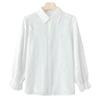 Embroidered White Shirt for Women Long-sleeved Spring Clothes New Pure Cotton Embroidered Top High-end Women's Shirt