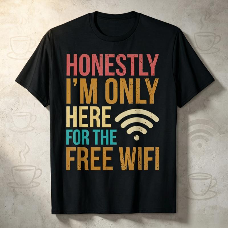 Funny Sarcasm Quote Unisexs Free WiFi Tshirt Math Equation Novelty Tee Unisex Clothing Printed Streetwear Graphic T Shirts