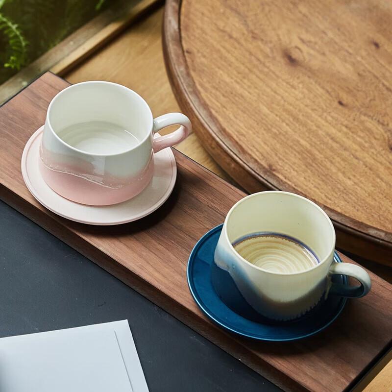 Xiangshang Latte Art Couple Coffee Mug Set