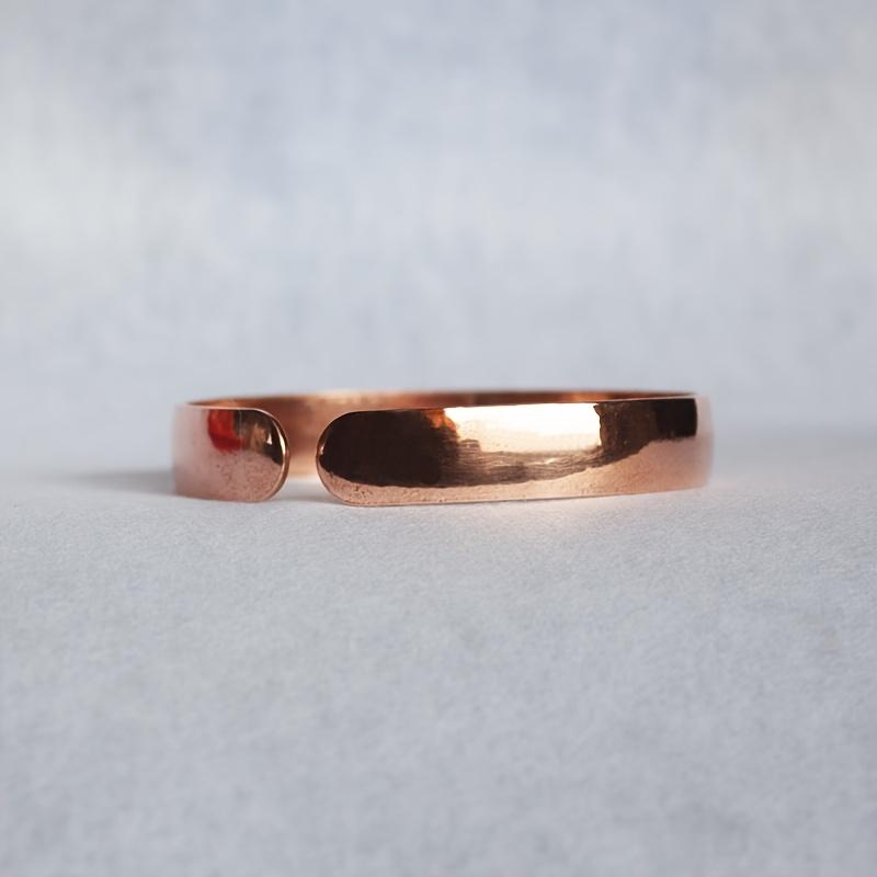 1Women's Pure Copper Bracelet, Cuff Bracelet Suitable for Daily Wear and Party Gifts, Pure Copper Without Coating