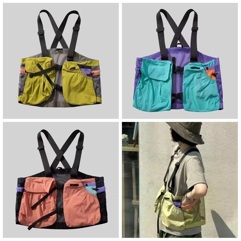 Oxford Cloth Breathable Mesh Vest Waterproof Outdoor Sports Vest Multi-Pocket Vest Cycling