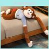 Plush Monkey Couple Stuffed Toy Animal Dolls Room Decoration Kid Birthday Gifts