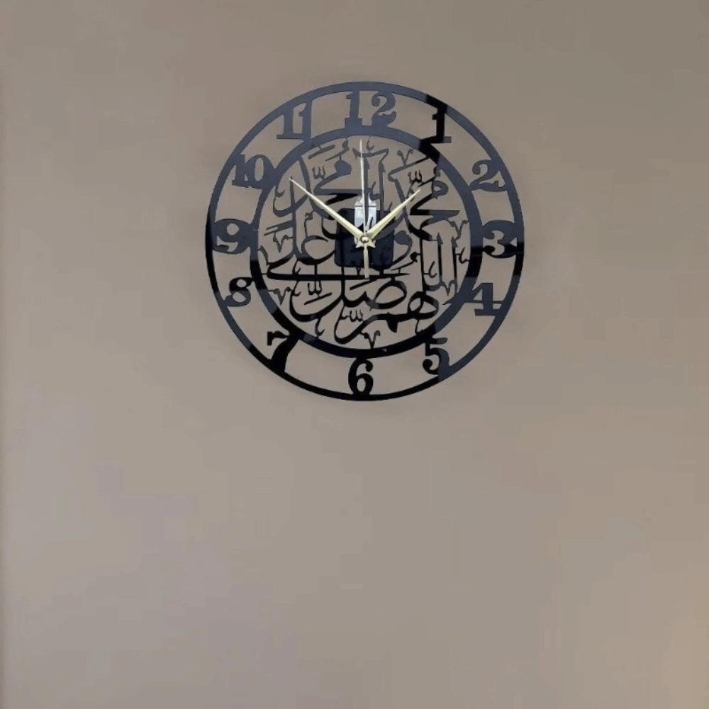 Ethnic Style Acrylic Wall Clock Minimalist Arabic Numbers Clock Decorative Timepiece  Kitchen