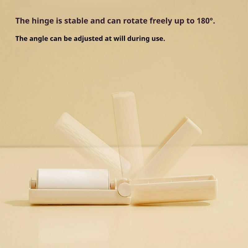 6pcs Portable Foldable Strong Sticky Mini Lint Remover, With Lid, Dustproof,180-Degree Foldable, Ideal for Travel, Home, Office