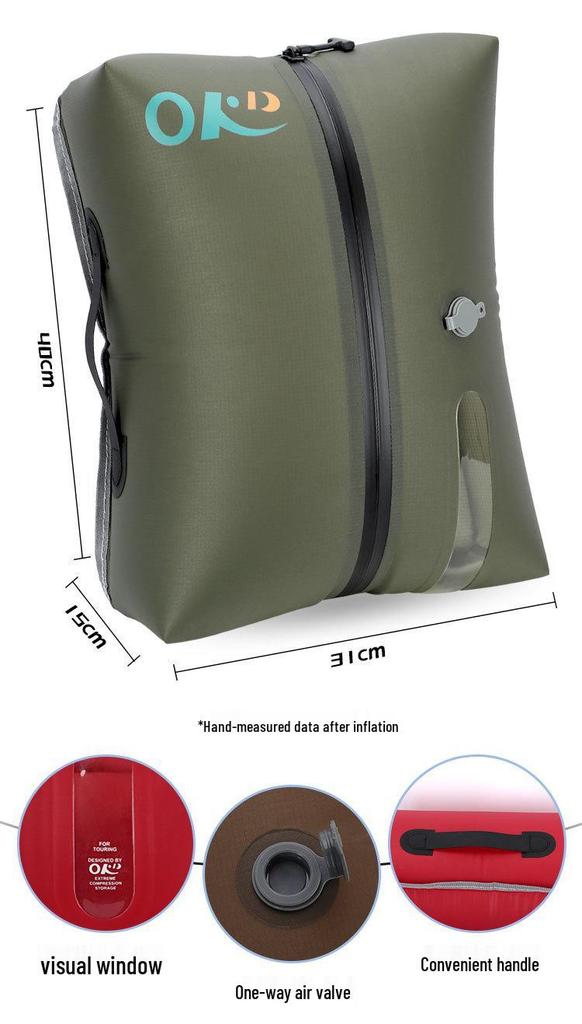 Large Capacity Waterproof TPU Vacuum Storage Bag for Home & Travel - Portable & Multifunctional