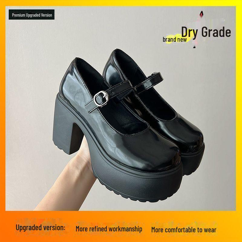 White Mary Jane Heels: 2024 New Spring & Autumn Collection, 9CM Heel Height