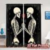 2D Flat Printing  JIT 2pcs   Curtains (Without Rod) Eternal Love Popular Minimalist Curtains Versatile Durable Polyester Curtains