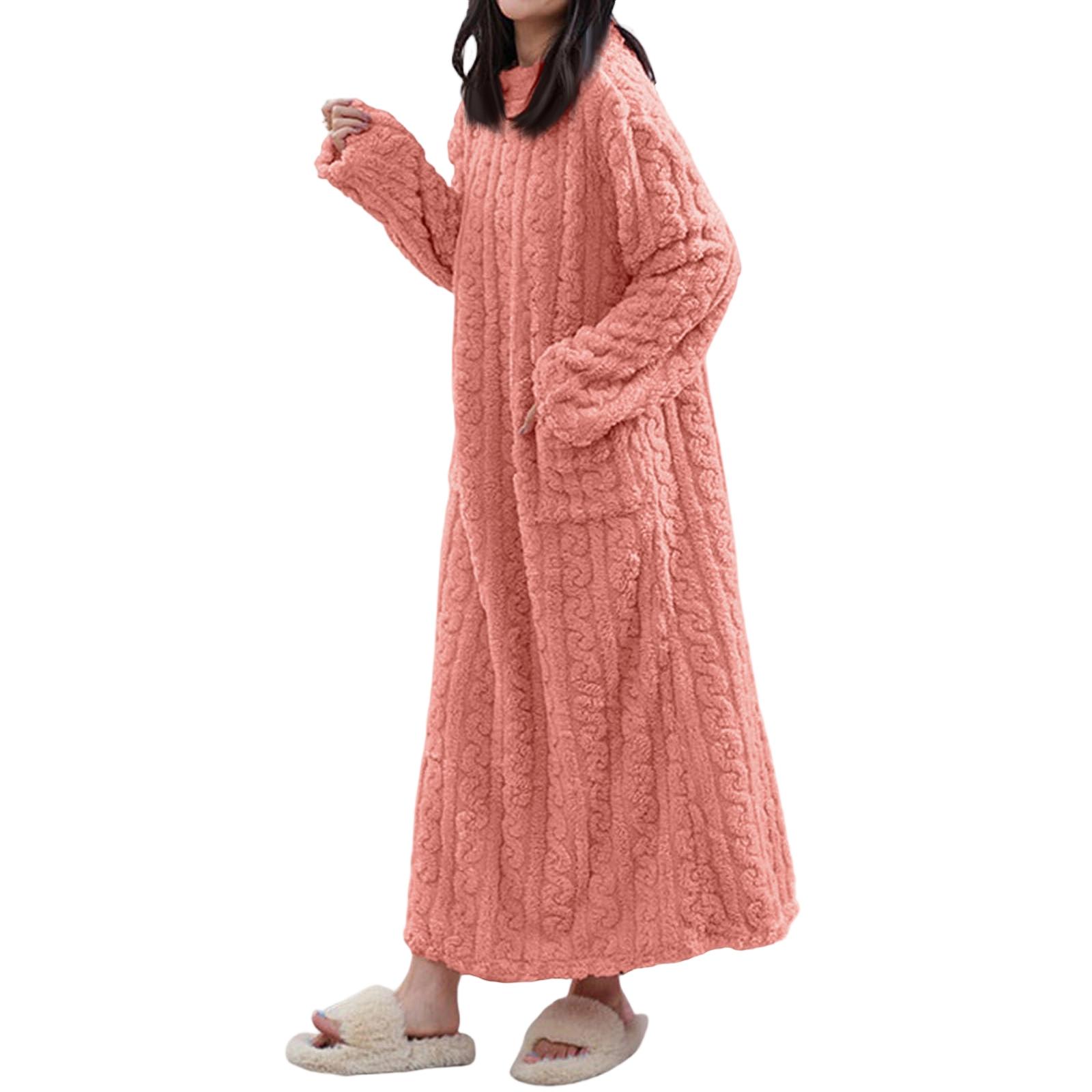 

Женские халаты, Пижамы, Теплая домашняя одежда, Ночные сорочки One Size розовый