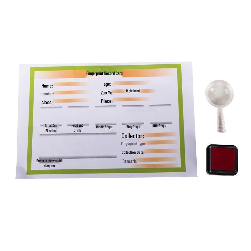 Fingerprint Art Science DIY Kit: Handprint Wall Creation with Fingerprint Recognition 15x21cm