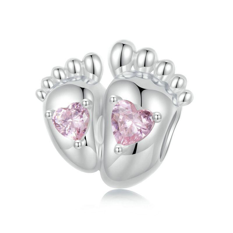 WOSTU 925 Silver Family Jewelry Series Mother & Daughter Charm Sister Beads Angel Guardian Pendant Fit DIY Bracelet NEW