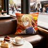 Anime Violet Evergarden Cushion Cover Decorative Cushions Covers Cover Sofa X Pillow  Piece X X Pillowcase